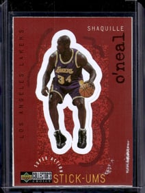 Shaquille O'Neal Stick-Ums 1997 Upper Deck Collector's Choice #S13 Lakers