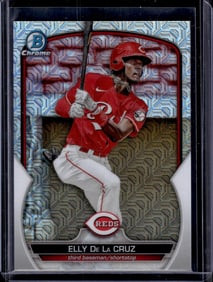 Elly De La Cruz Prospects Mojo Refractor 2023 Bowman Chrome #BCP-65 Reds