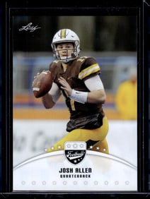 Josh Allen Rookie Card 2018 Leaf #LB-02 Wyoming, Buffalo Bills