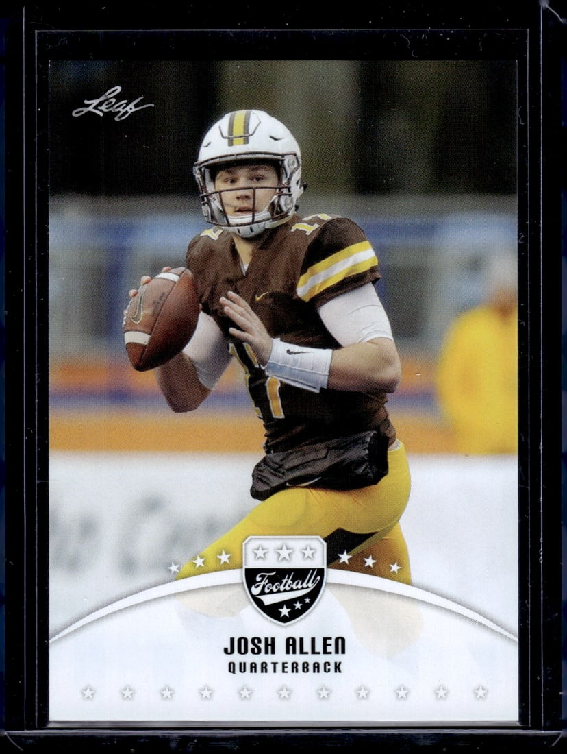 Josh Allen Rookie Card 2018 Leaf #LB-02 Wyoming, Buffalo Bills (1 of 2)