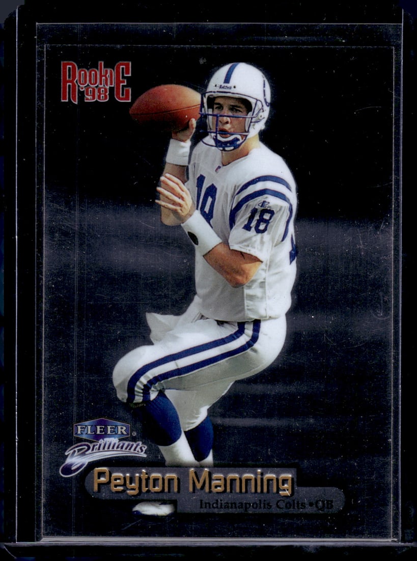 Peyton Manning Rookie Card 1998 Fleer Brilliants #120 Indianapolis Colts (1 of 2)