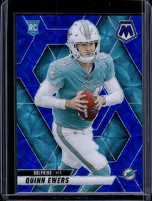 Quinn Ewers Rookie Card Blue Scope 2025 Mosaic #308 Miami Dolphins
