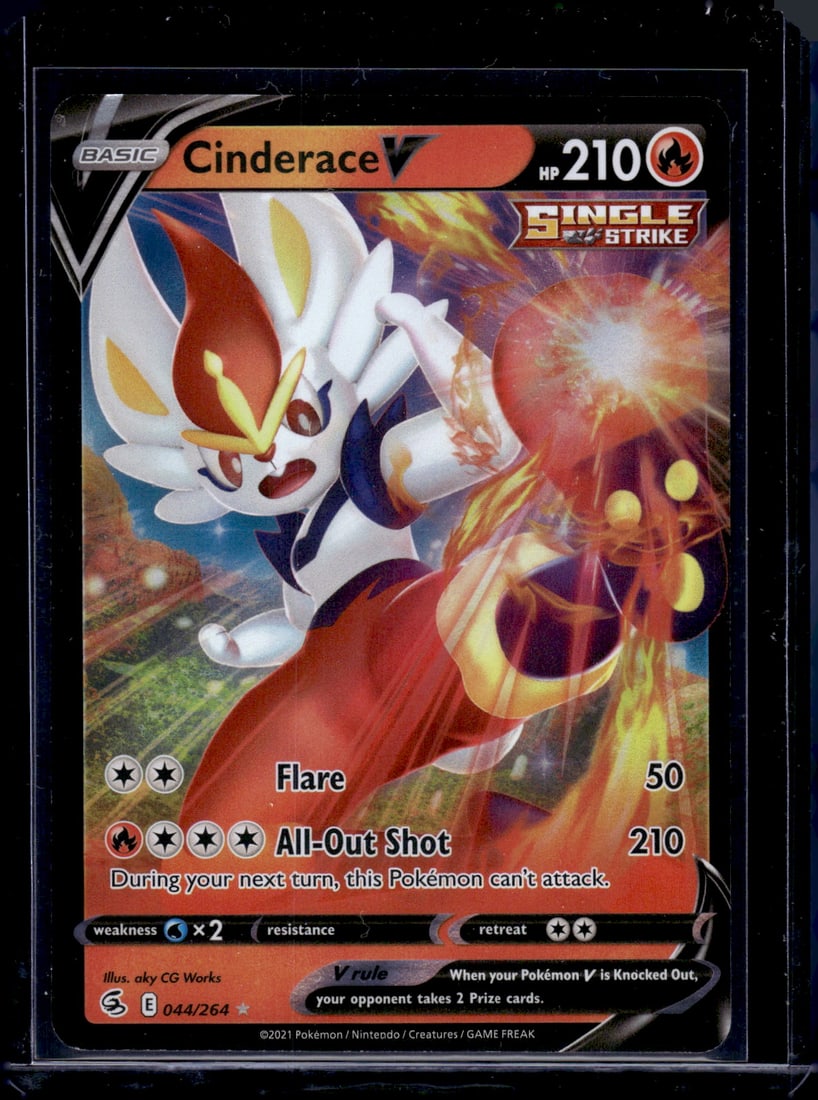 2021 Pokemon Fusion Strike Cinderace V Ultra Rare #44 (1 of 2)