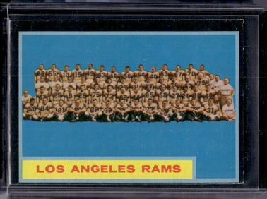 Los Angeles Rams Team Card 1962 Topps #89 Vintage Football Card