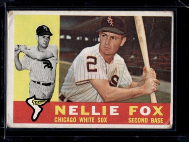 Nellie Fox 1960 Topps #100 Vintage Baseball Card See Pics for Condition