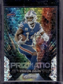 Stefon Diggs Prizmatic No Huddle Prizm 2023 Panini Prizm #5 Bills, Patriots