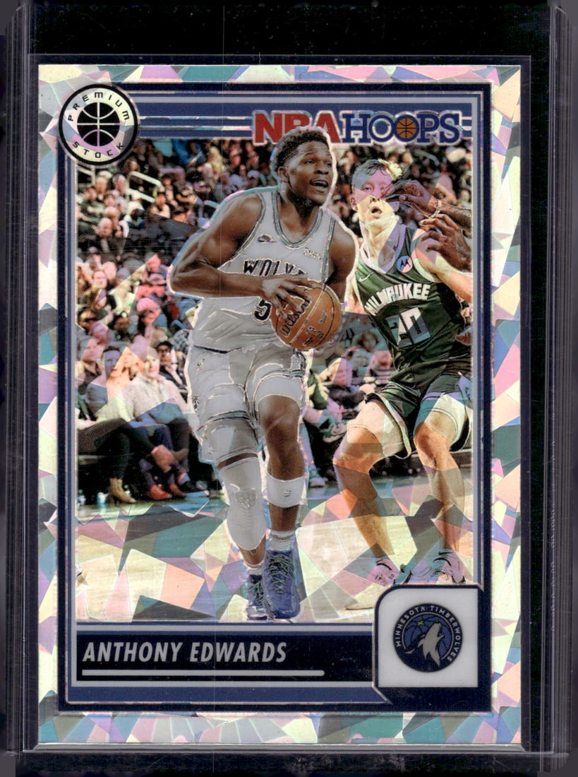 Anthony Edwards Cracked Ice 2023-24 Premium Stock #87 Minnesota Timberwolves (1 of 2)