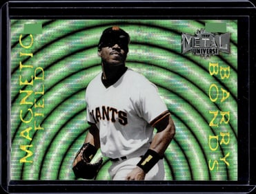 Barry Bonds Magnetic Field 1997 Metal Universe #3 San Francisco Giants
