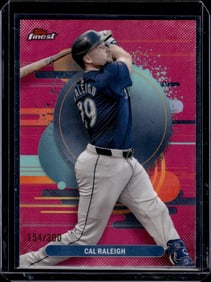 Cal Raleigh Magenta Refractor /300 2025 Topps Finest #111 Seattle Mariners