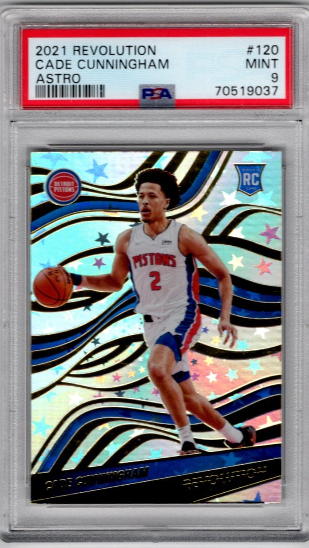 Cade Cunningham Rookie Card Astro 2021-22 Revolution #120 PSA 9 Detroit Pistons (1 of 2)