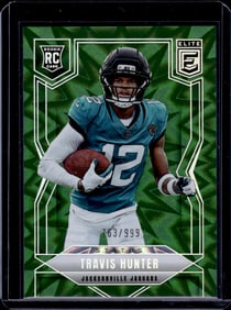 Travis Hunter Rookie Card Status Explosion /999 2025 Donruss Elite #114 Jaguars