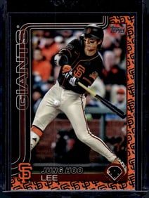 Jung Hoo Lee Team Border SSP 2025 Topps #277 San Francisco Giants