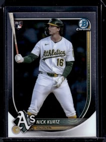 Nick Kurtz Rookie Card 2025 Bowman Chrome #93 Oakland Athletics