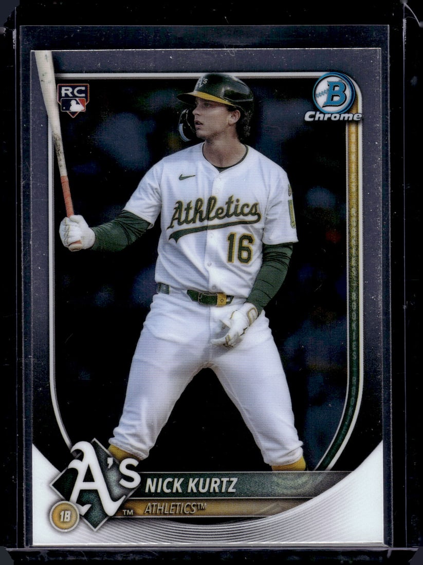 Nick Kurtz Rookie Card 2025 Bowman Chrome #93 Oakland Athletics (1 of 2)