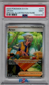 2023 Pokemon Scarlet & Violet Arven Special Illustration Rare #249 PSA 9