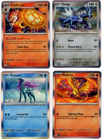 Lot of 4 Pokemon Mega Evolution/Phantasmal Flames Holo Rares. All Different, See Pictures