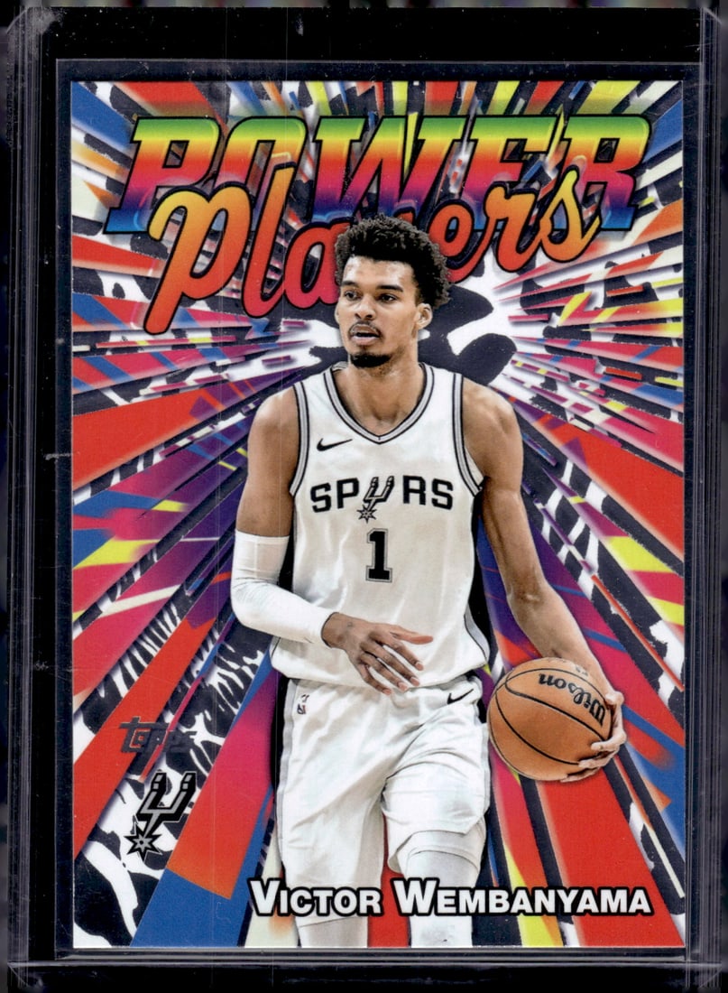Victor Wembanyama Power Players 2025-26 Topps #PP-15 San Antonio Spurs (1 of 2)