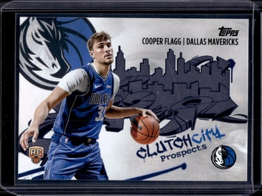 Cooper Flagg Rookie Card Clutch City Prospects 2025-26 Topps #CC-1 Dallas Mavericks
