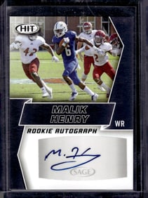 Malik Henry Auto 2019 Sage Hit #A89