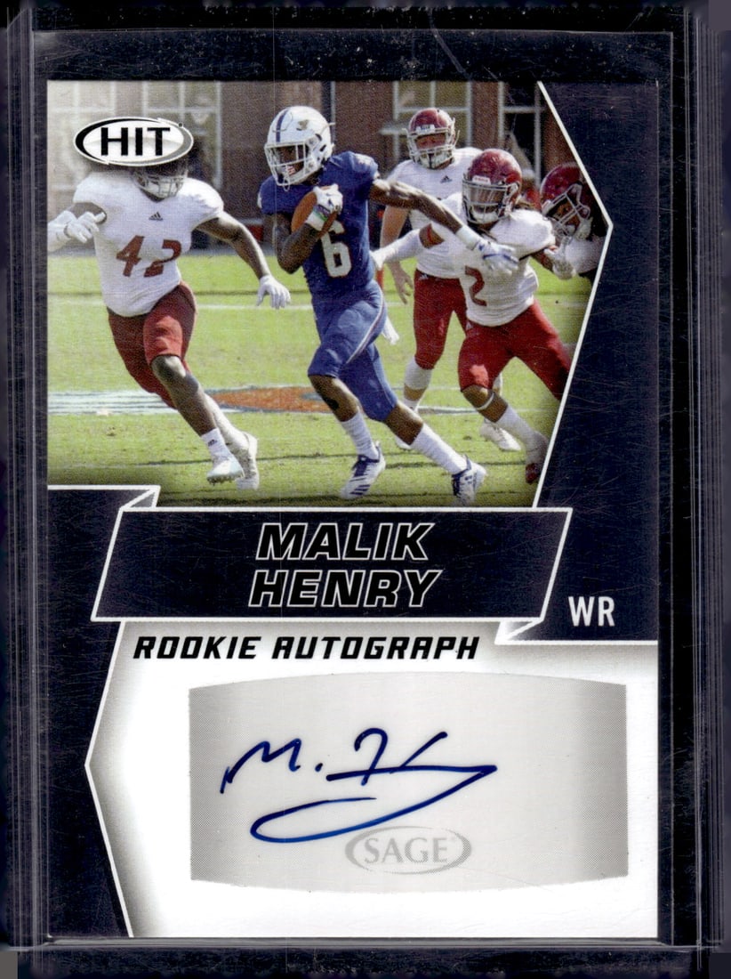 Malik Henry Auto 2019 Sage Hit #A89 (1 of 2)