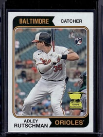 Adley Rutschman Rookie Card 2023 Topps Heritage #7 Baltimore Orioles