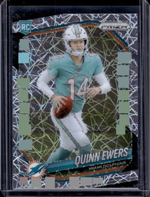 Quinn Ewers Rookie Card Lazer Prizm 2025 Panini Prizm #307 Miami Dolphins