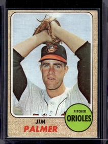 Jim Palmer 1968 Topps #575 Small Ripple Bottom Right Back Corner See Pics
