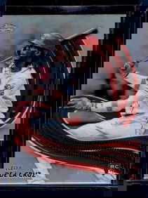 Elly De La Cruz Rookie Card Strokes 2024 Topps Chrome #S-22 Cincinnati Reds