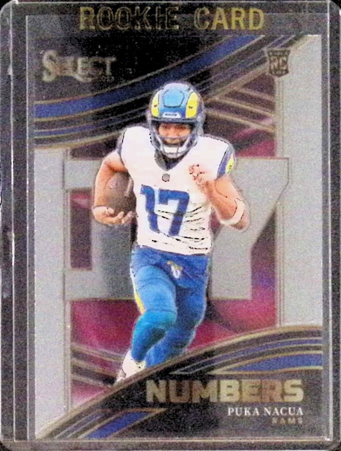 Puka Nacua Rookie Card Numbers Insert 2023 Panini Select #NMB-PNA Los Angeles Rams (1 of 2)