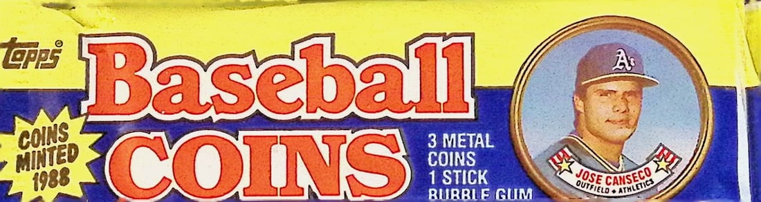 1988 Topps Vintage Baseball Coins Retail Box Wax Pack MLB Trading Coins (1 of 1)