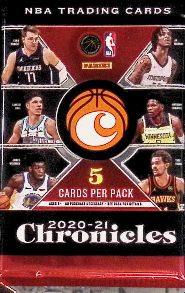 2020-21 Panini Chronicles Basketball Cards Hanger Value Pack Sports Cards (1 of 1)