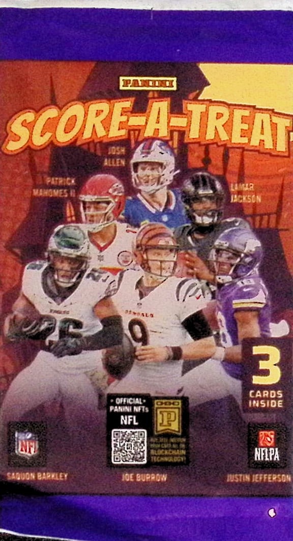 2025 Panini Score A Treat Football Cards Retail Pack, Sports Cards Cam Ward, Travis Hunter, Shedeur: Panini Football NFL Trading & Sports Card, Sports Cards for Sale Near Me, Rookie Cards in this Set are CJ Stroud, Bijan robinson, Bryce Young, Jordan Addison, Jaxson Smith-Njigba, Auction Memorabilia 
