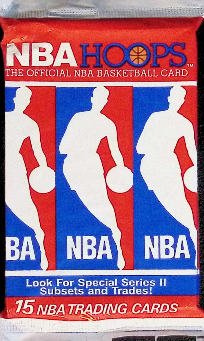 1990 NBA Hoops SERIES 2 Vintage Basketball Cards Retail Box Pack New Factory Sealed (1 of 1)