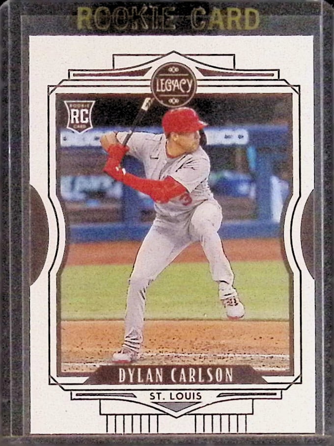 Dylan Carlson Rookie Card 2021 Panini Chronicles Legacy #10 MLB Trading Card Cardinals (1 of 2)