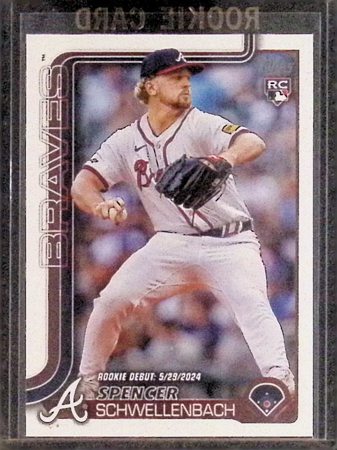 Spencer Schwellenbach MLB Rookie Debut Card 05-29-2024 Topps Update Series 2025 #US327 (1 of 2)