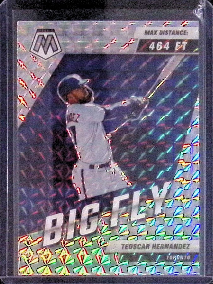 Teoscar Hernandez Silver Mosaic Prizm Big Fly Insert 2022 Panini Mosaic #BF-10 (1 of 2)