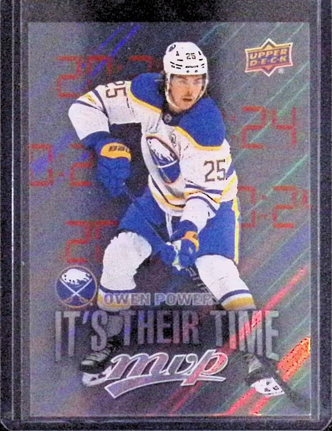 Owen Power It's Their Time Insert 2024 Upper Deck #IT-19 Holo NFL Trading Card Sabres (1 of 2)