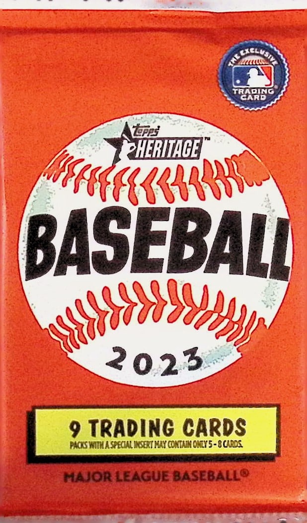 2023 Topps Heritage Baseball Card MEGA BOX PACK, Sports Cards, Rookie Cards, MLB Trading Cards (1 of 1)