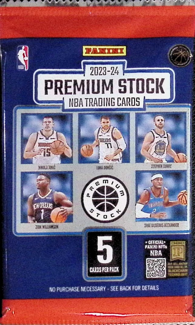 2023-24 Panini NBA Hoops Premium Stock Basketball Card BLASTER BOX PACK - Victor Wembanyama (1 of 1)