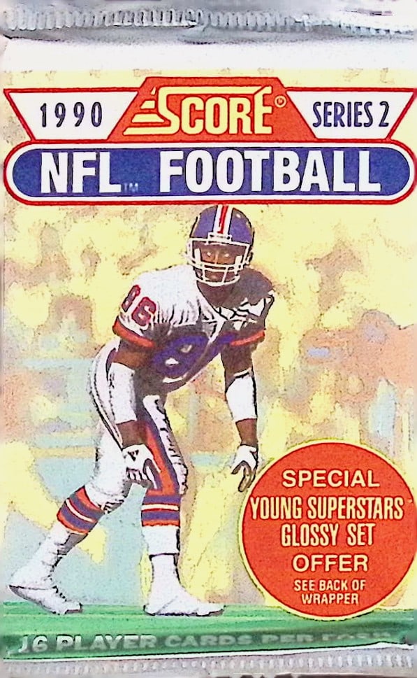 1990 Score Series 2 Vintage Football Card Factory Sealed Retail Box Pack Sports Card (1 of 1)