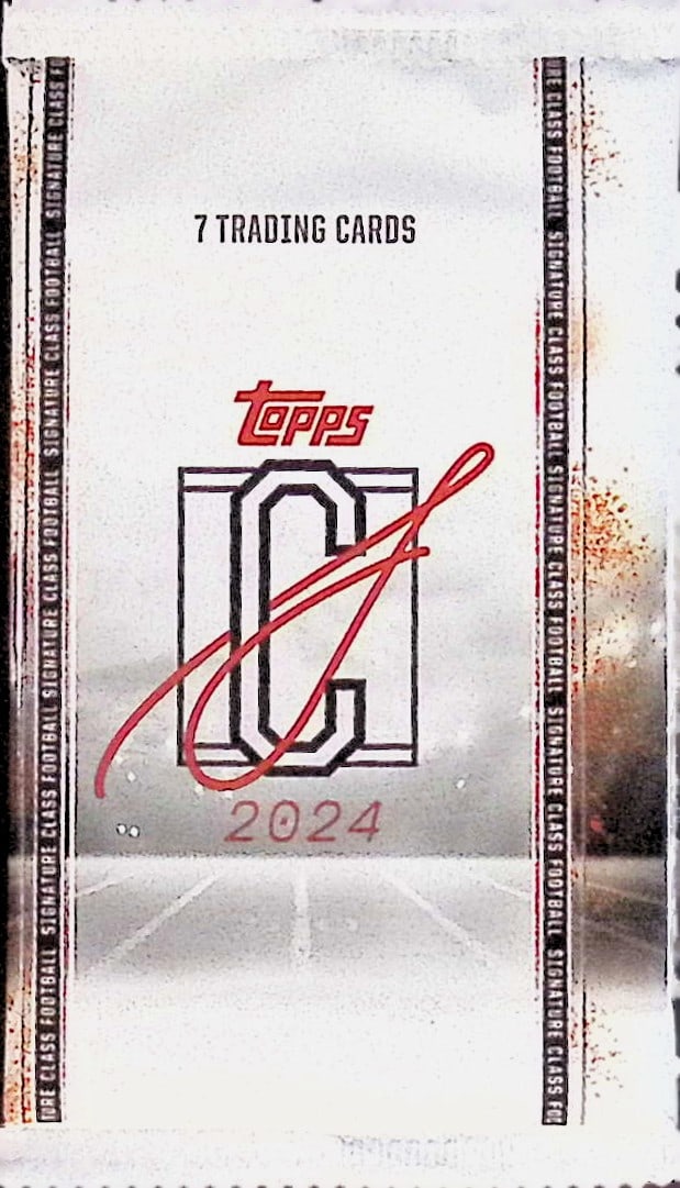 2024 Topps Signature Class Football Cards Blaster Box Pack-Jayden Daniels Rookie Card (1 of 1)