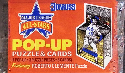 1987 Donruss Leaf Major League All-Stars Pop UP Insert Cello Pack