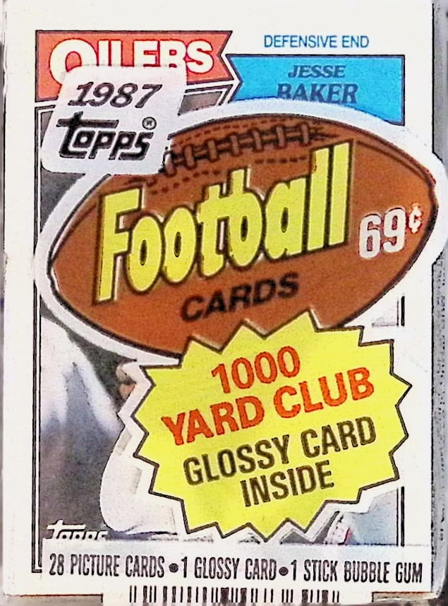 1987 Topps Series 1 Football Retail Box Cello Pack (1 of 2)