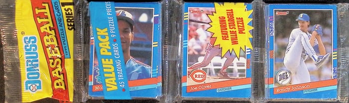 1991 Donruss Series 1 RACK PACK Vintage Baseball Card Factory Sealed - You Get the Pack Shown