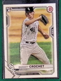 Garrett Crochet Rookie Card 2021 Topps #47 Chicago White Sox MLB Pitcher Baseball Card