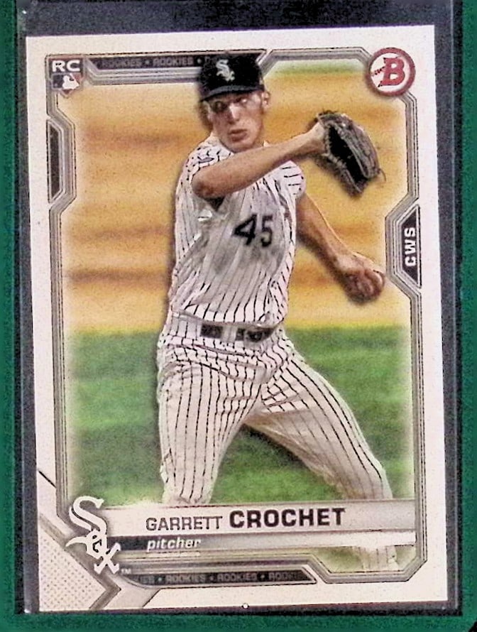 Garrett Crochet Rookie Card 2021 Topps #47 Chicago White Sox MLB Pitcher Baseball Card (1 of 2)