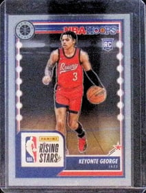 Keyonte George Rookie Card Rising Stars Variation 2023 Panini NBA Hopps Premium Stock #283