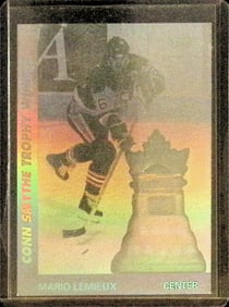 Mario Lemieux Conn Smythe Award Winner Insert 1991 Upper Deck #AW9 NHL Trading Card