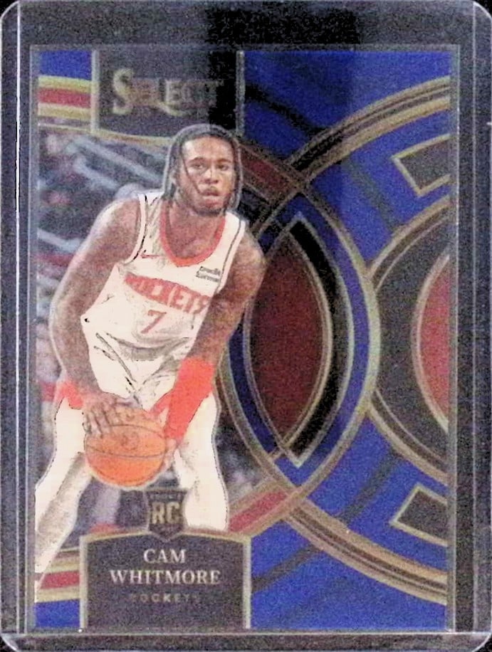 Cam Whitmore Rookie Card Premier Level 2023 Panini Select #118 Houston Rockets (1 of 2)