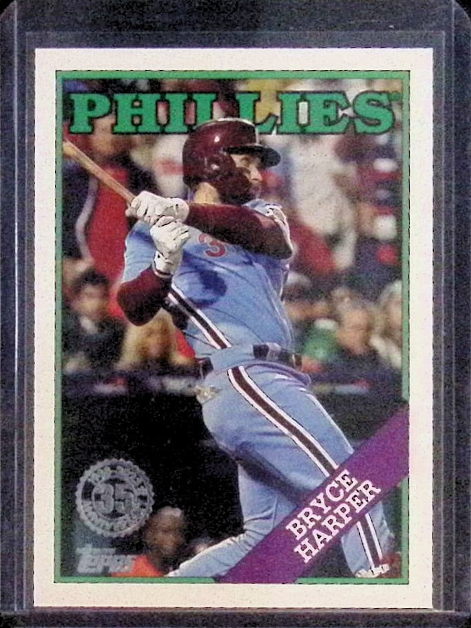 Bryce Harper 35th Anniversary 2023 Topps #88US-38 Philadelphia Phillies All-Star OF (1 of 2)